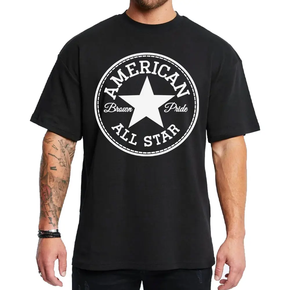 American Brown Pride Chicano Clothing, Mexican Clothes, Lowrider Clothes, Oversized Graphic Tee Medium Heavy Sweatshirt Hoodie for Men & Women AMC1