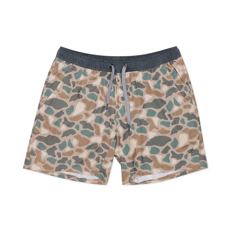 Hawaiian Camo Athletic Shorts for Men – Pintail Camouflage with Grey Liner  Unisex Swim Shorts