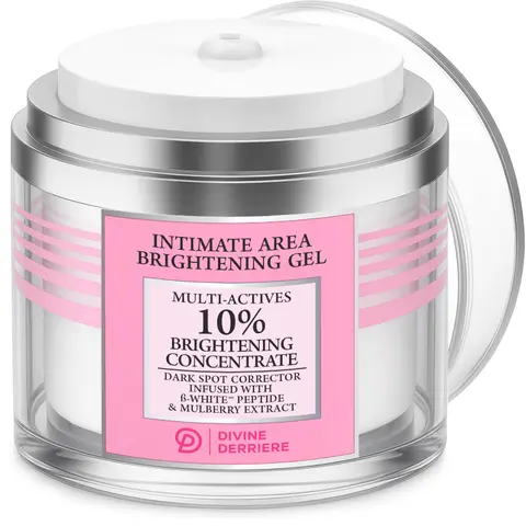 Divine Derriere Intimate Dark Spot Remover for Body Face Bikini & Sensitive Areas - Dark Spot Corrector Cream for Intimate Areas Contains Mulberry Extract, Alpha Arbutin, Peptide  Brightening