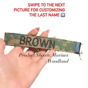 Military Name Tape Wristlet
