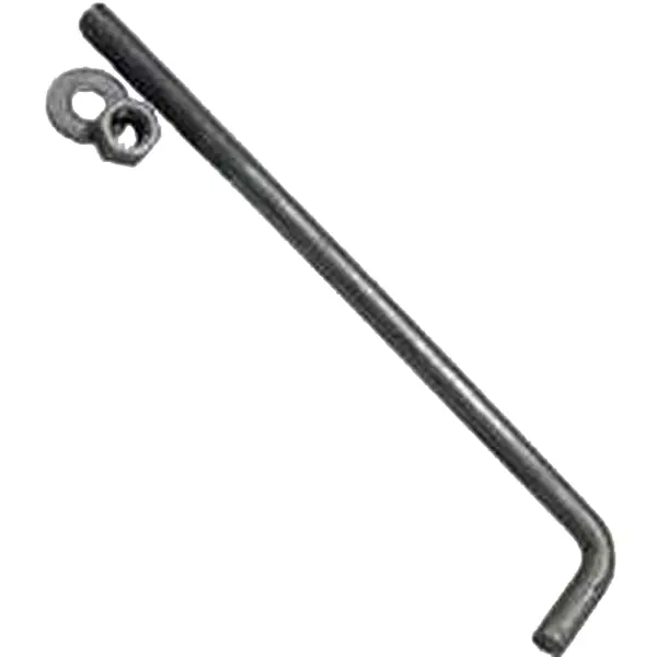 Acorn International AB126HD Galvanized Anchor Bolt Kit - 50-Pack 0.5x6 in. Anchor Screws with Nuts & Washers for Sailing Water Sports Concrete Fixing