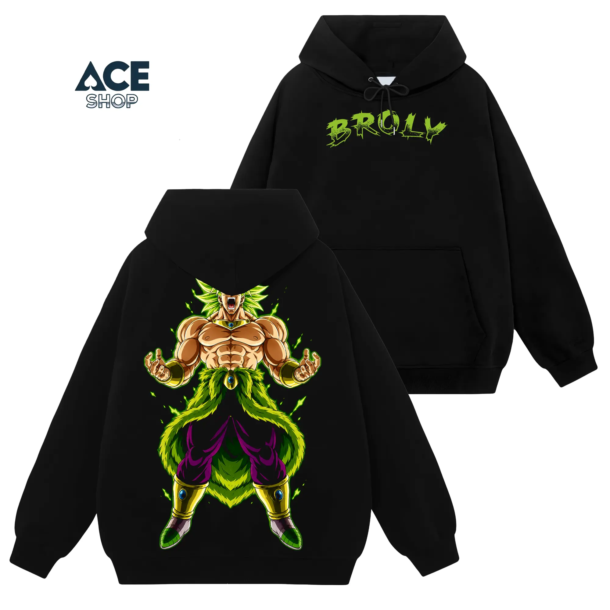 [Ace Shop] Super Broly - Dragon Ball #491 Hoodie T-Shirt Sweatshirt Retro Vintage Unisex Graphic 90s Cotton, Gift For Wibu, Anime Manga Y2K Streetwear