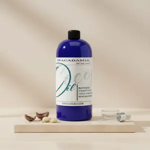 Pure Macadamia Nut Oil  32oz , 128 Oz for Hair, Skin, Body, Nails & Beard - Moisturizing & Nourishing