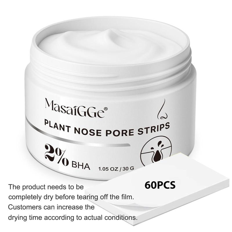 Masaigge Blackhead Nose Mask 30g, Deep Cleansing Peel-Off Mask, Removes Blackheads & Pores, Skin Care Treatment, Made in China, Nose Strips