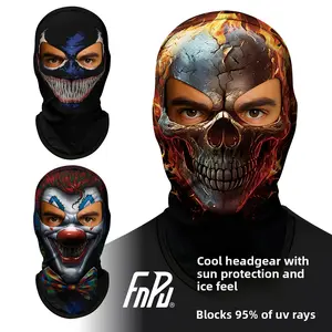 Halloween motorcycle skull full-face mask balaclava funny headgear in stock