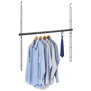 Adjustable Height Closet Rod, Closet Extender Rack, Ideal for Closet Organization, Durable and Space-Saving Design