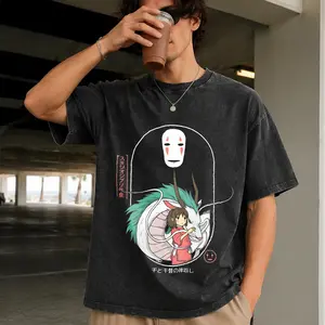 Spirited Away Shirt, Ghibli Shirt, Hayao Miyazaki, Studio Ghibli Gift, Totoro Shirt, Ghibli Sweatshirt, No Face, Spirited away T-Shirt S-5XL Extra Large