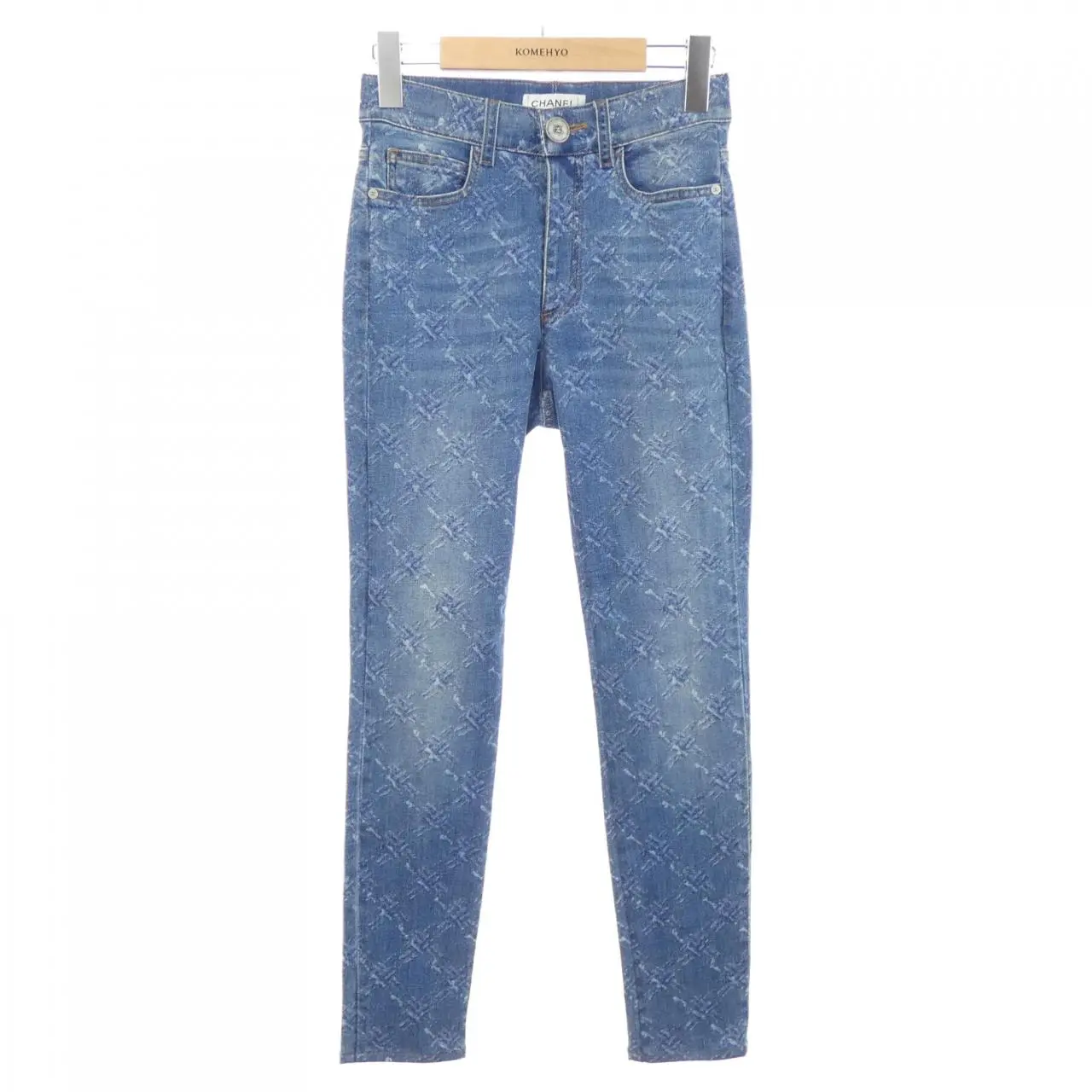 Pre-owned CHANEL Denim Small Leather Goods Jeans