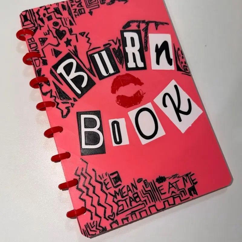 3D-Printed Burn Book Notebook