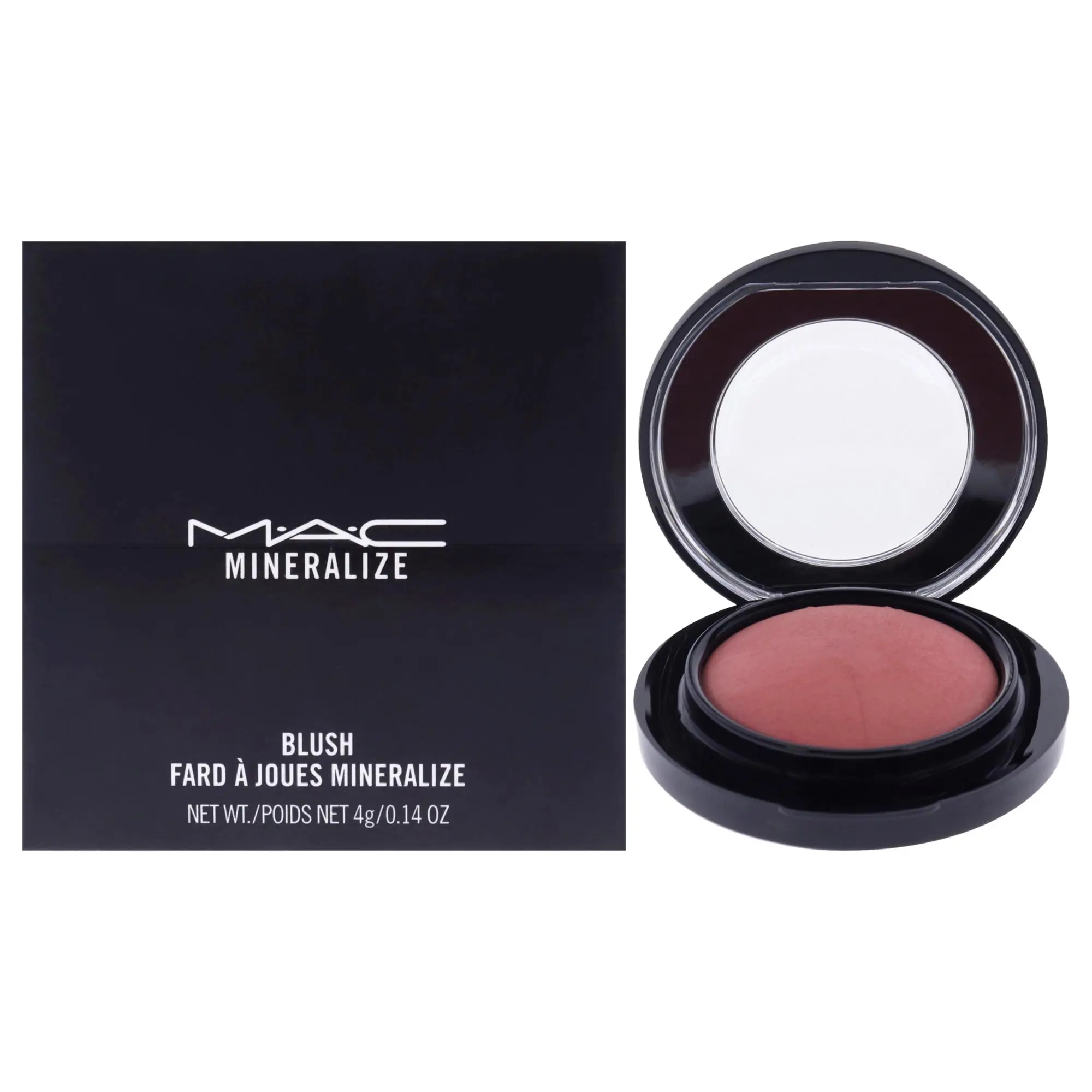 MAC Mineralize Compact Powder Blush for Women - Like Me Love Me Shade, 0.14oz (4g), Blendable Formula, All Skin Types, Cheeks Natural Glow Cosmetic