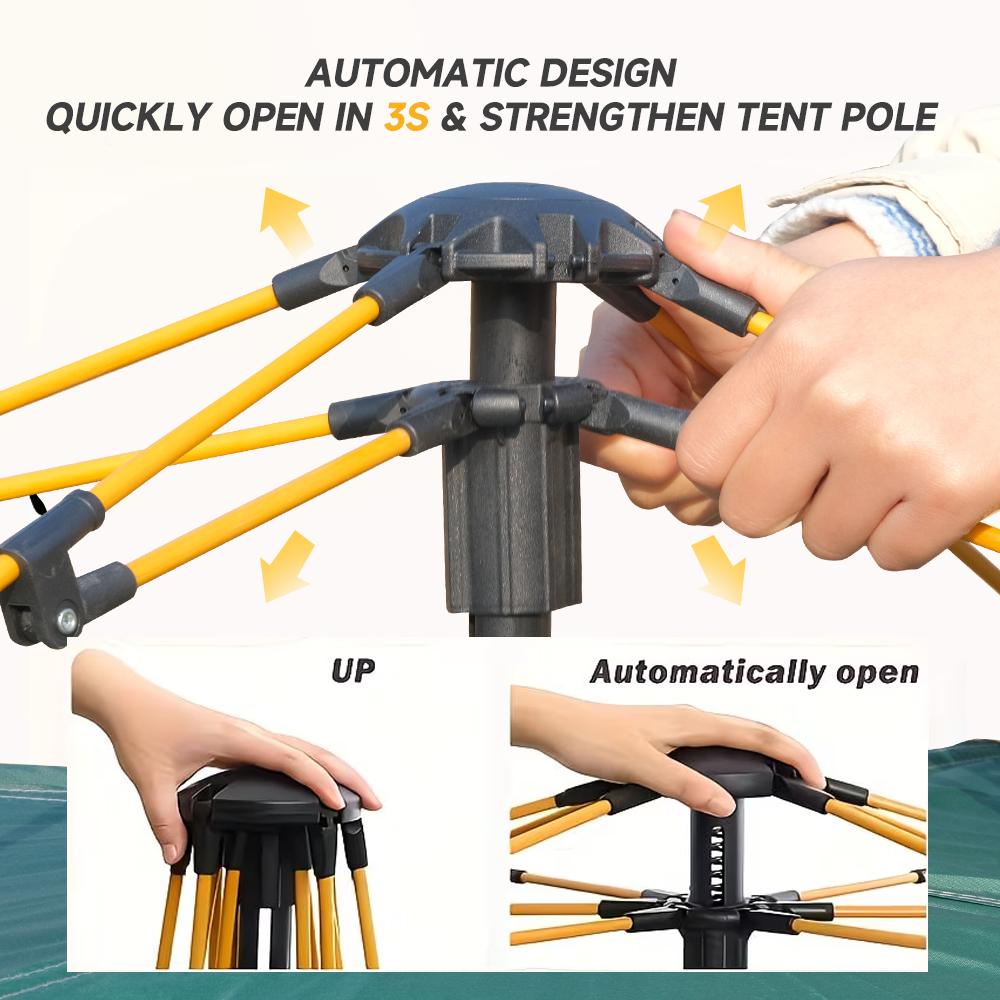 Reactive Outdoor Tent - 3 Second Tent - 3 Sec Instant Pop Up Tent - Easy and Quick Setup Camping Tent - 1 Person Setup Waterproof Double Layer Outdoor Camping Tent