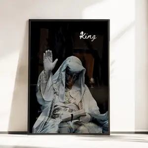 Baldwin IV Crusader King Art Print – Kingdom of Heaven Movie Poster - Gothic Christian Wall Art - Medieval King Portrait Poster