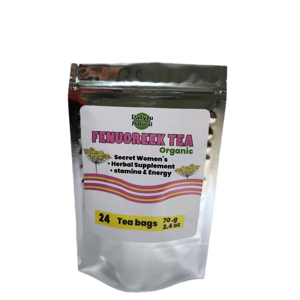 Fenugreek Tea Organic Herbal Supplement for Women's Stamina & Energy 24 Tea Bags 70g Natural Beverage