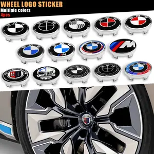4Pcs 60mm Car Wheel Center Hub Caps Rim Cover Emblem Badge For BMW M E46 E90 E60 F10 F30 E87 F20 G20 E39 E92 F11 F31 E61 F25 Accessories