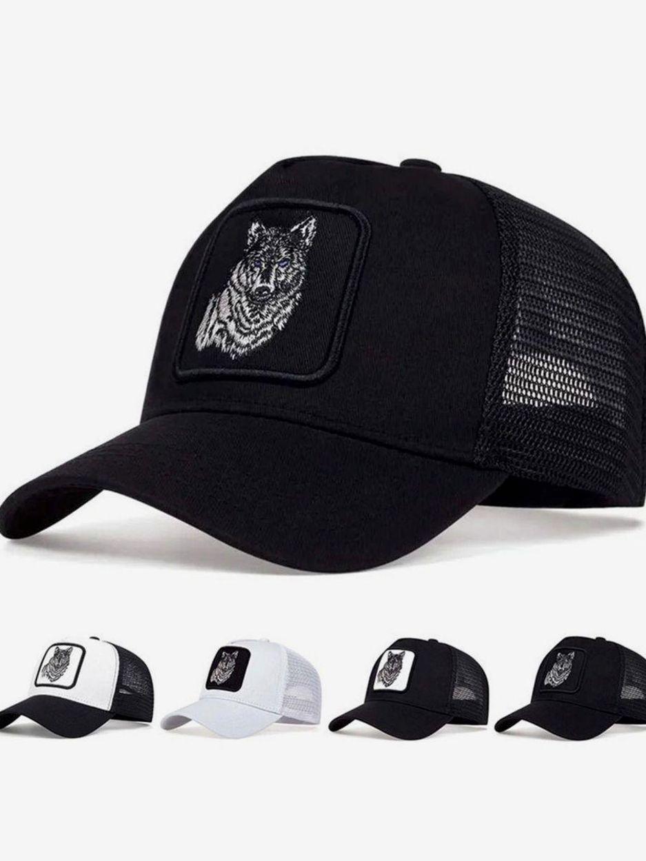 Men's Wolf Pattern Baseball Cap, Fashion Casual Hat, Suitable for Sports and Daily Wear, Unique Design for Outdoor Activities