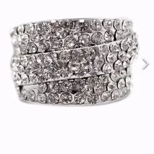 The Millionaires Club Ring - Sparkling Design with Clear Gemstone Accents