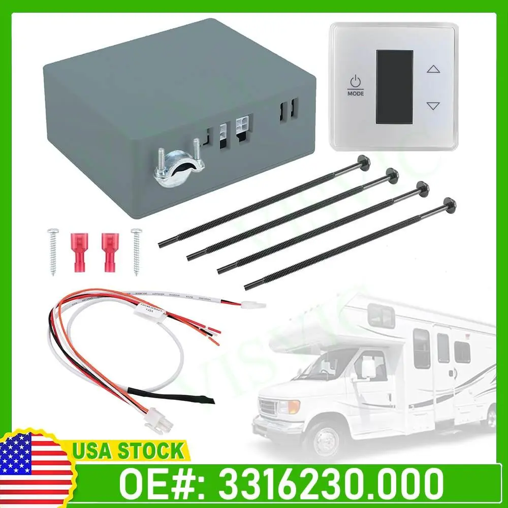 Dometic 3316230.000 Single Zone LCD Display Touch Screen RV Thermostat Kit, RV Accessories for RVs, Includes Parts