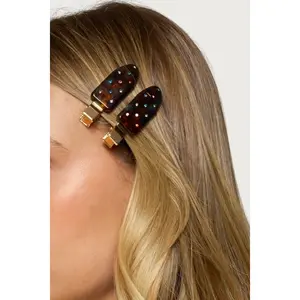 Rhinestone Creaseless Hair Clip Pack