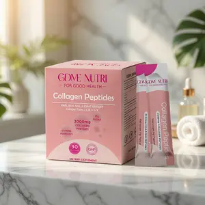 Multi Collagen Peptides Powder for Women and Men - Type I, II, III, V, X - Hydrolyzed Collagen Peptides, Supports Skin Hair Nail & Joint, Grass-Fed, Non-GMO, 30 Packets