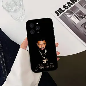 D-Drake pattern liquid metal phone case, compatible with iPhone 17/16/15/14/13/12/premium delicate full-coverage soft protective case.