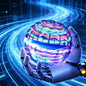 【HOT】Flying Ball with Light .The colorful, shimmering floating ball ， Neon Glow Effect for Parties and Events