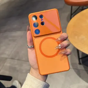Magnetic phone case for Samsung S26, S24, S23, S25 Ultra. High-quality glass lens protection. Compatible with the new Samsung Galaxy S26 Plus and S26. Shockproof and fingerprint-resistant hard case. Luxury smartphone protector with wireless charging.
