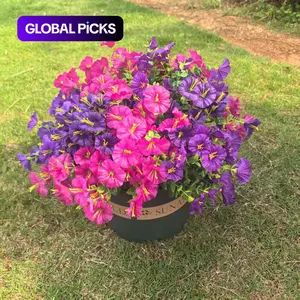 Artificial Flower (16pcs/set), Faux Decorative Flower for Home Garden, Porch, Window Box & Yard, Spring/Summer Artificial Flower Plant for Seasonal Celebrations #GLOBAL PICKS