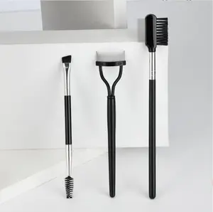 Stainless steel double-headed mascara brush comb Brush steel needle comb to remove fly legs small bureau partial section beauty set