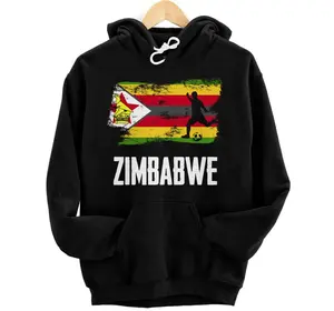 Personalized Zimbabwe Flag Jersey Zimbabwe Soccer Team Zimbabwe Pullover Hoodie