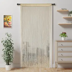 String Curtains for Doorways Door Curtain, Boho  Fringe Tassel Door Curtain, Room Divider  Panel for Bedroom Closet Wedding Party  Decor 39x110in