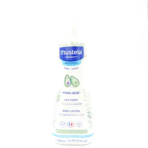 Mustela Hydra Bebe Body Lotion (500ml) - Lightweight, Hypoallergenic Daily Body Moisturizer Infused with Shea, Sunflower, Avocado for Sensitive Skin Care