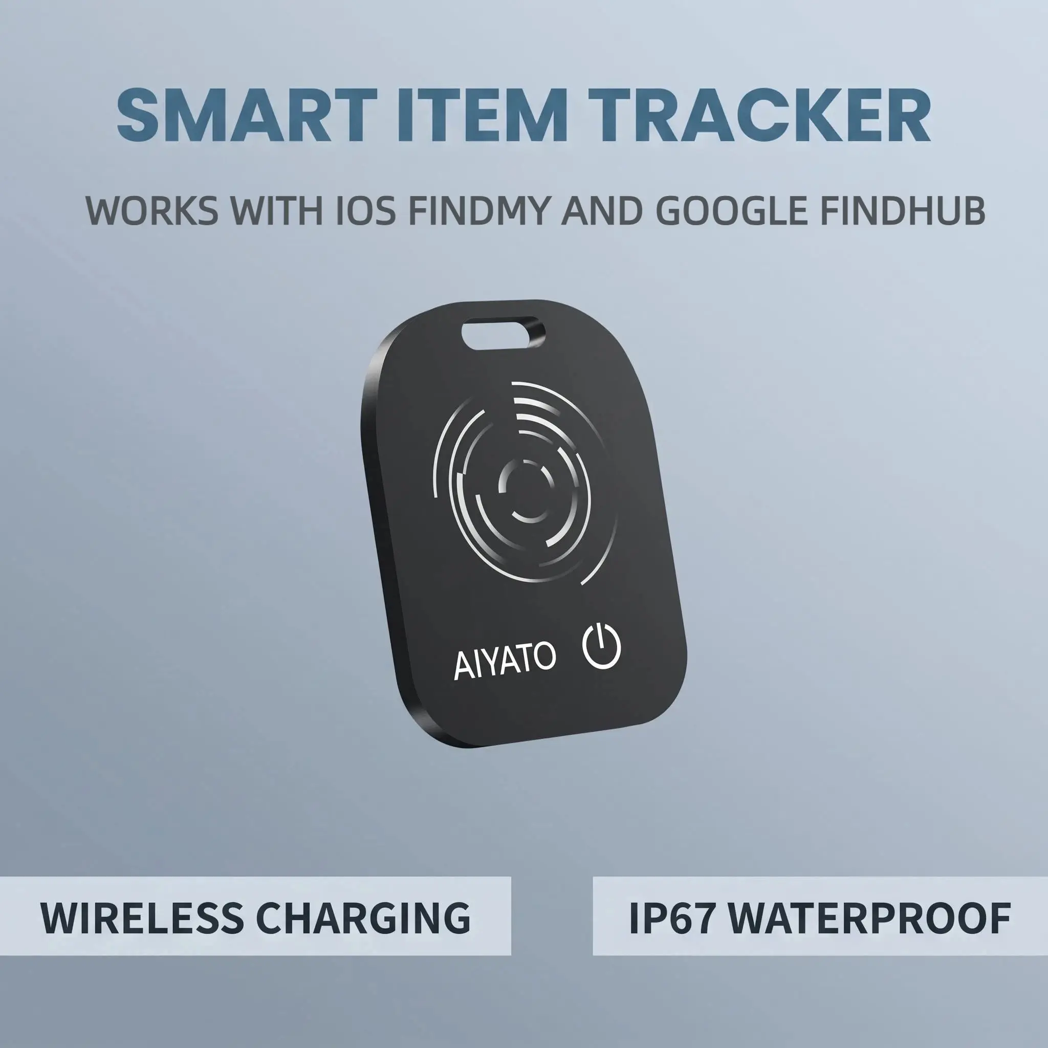 Mini Smart Tracker Card for Wallet, Find My & Google Find My Device Compatible, Rechargeable Wireless Charging Finder, Ultra Thin Slim Bluetooth Tracker with IP67 Waterproof, Key Finder for Luggage Kids Pets