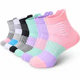 IRAMY 6/12/18 Pairs Multipack Unisex Compression Ankle Socks for Men & Women – Cushioned Arch Support, 6-Ring Elastic Design, Soft, Stretchy, Breathable & Moisture-Wicking, All-Season Comfort for Running Gym Work & Daily Wear