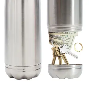 Diversion Water Bottle Can Safe By   Stainless Steel Tumbler With Hiding Spot For Money Discreet Decoy Travel Or At Home Bottom Unscrews To Store Your Valuables