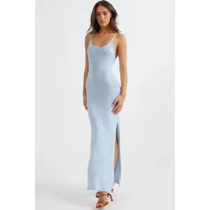 Azaria Maxi Dress in Blue by SNDYS
