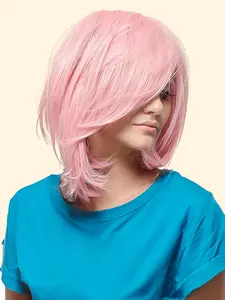 abHair Chic Pink Blush Couture Bob Costume Wig