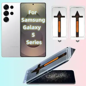 2-Pack HD Tempered Glass Screen Protector for Samsung Galaxy S25 S24 S23 S22 Ultra Plus, Supports Ultrasonic Fingerprint Unlock, 9h Hardness, Tempered Glass Film