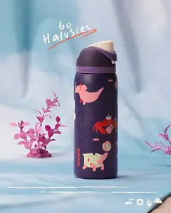 Owala Go Halvsies 32oz Insulated Water Bottle – Birthday Bash Collection FreeSip Leakproof Sports Bottle for Work, School & Travel