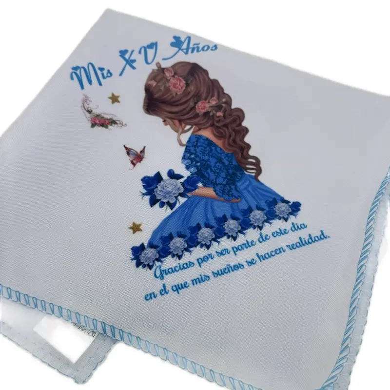 12pcs Elegant Quinceanera Favor Napkins - Custom, Disposable, Decorative Cloth, Multipack, Printed Tableware for Quinceanera Recuerdos, Custom Napkins, Disposable Napkins