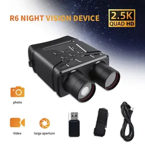Novalens 2.5K FHD night vision binoculars can record and take photos2.4 inch large screen infrared seven-speed adjustment forday and night dual-use night patrol all black visual nightvision camera comes with a 32G memory card