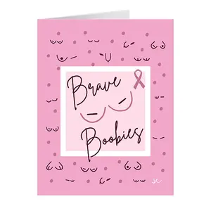 Brave Boobies Greeting Card