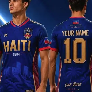 Personalized Haitiii 1804 Jersey, Haitian Heritage Sports Shirt, Custom Soccer Fan Jersey, Caribbean Streetwear Tee, Haiti Pride Gift AC0 IGE OJU 0RJ