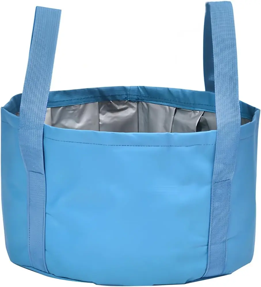 Foldable Washing Basin, Portable Travel Outdoor Collapsible Bucket Foot Soak Bucket Heat Preservation Waterproof
