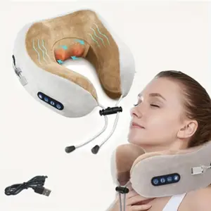 Portable Neck & Shoulder Massager, USB Rechargeable Neck Massager, Neck & Shoulder Massage Tool for Home, Travel or Car Use, Relaxation Aid