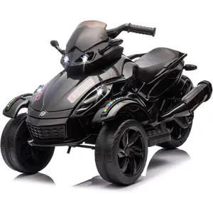 Black Friday Deal 12V Kids Electric ATV, 3-Wheeler Ride on Toys for Toddlers w/Music, LED Lights, USB, One-Button Start, Forward/Reverse, Electric All-Terrain Vehicle Car, Gift for Christmas Day Birthday Age for 3-6 Boys Girls
