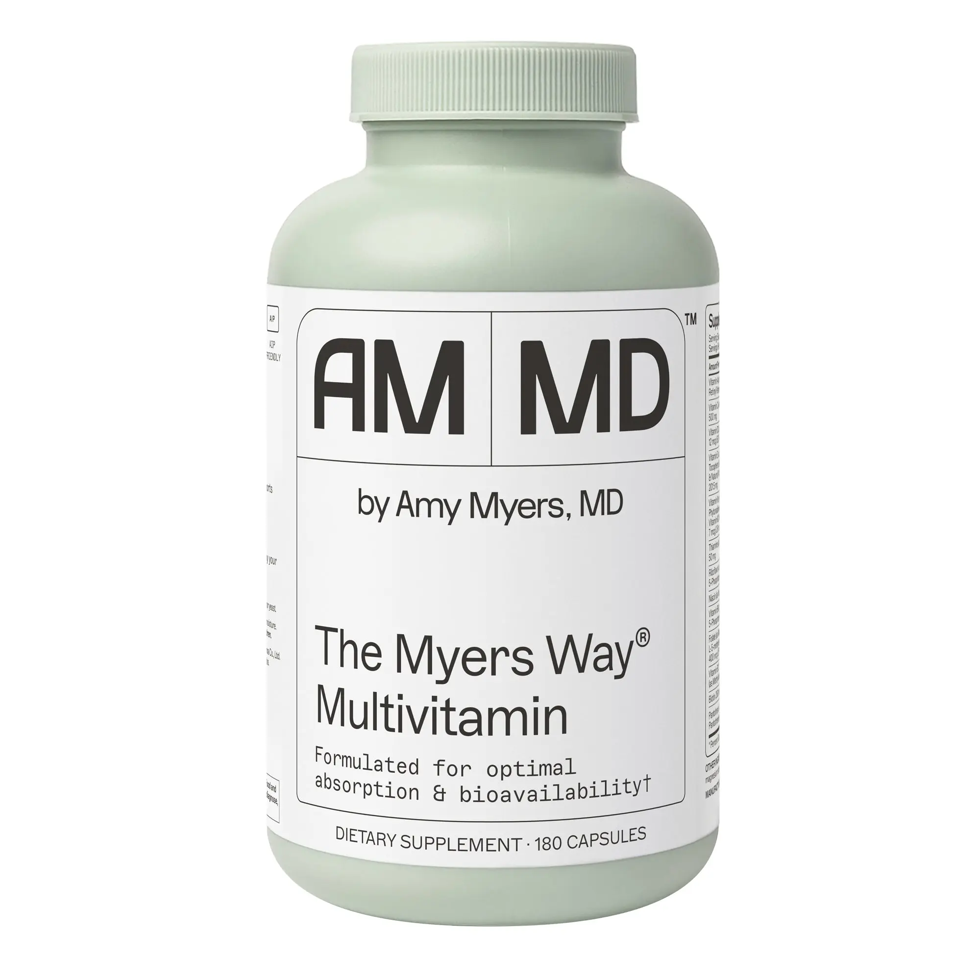 The Myers Way® Multivitamin | Physician-Formulated Daily Support | Thyroid, Hormone, & Energy Boost | 180 Capsules