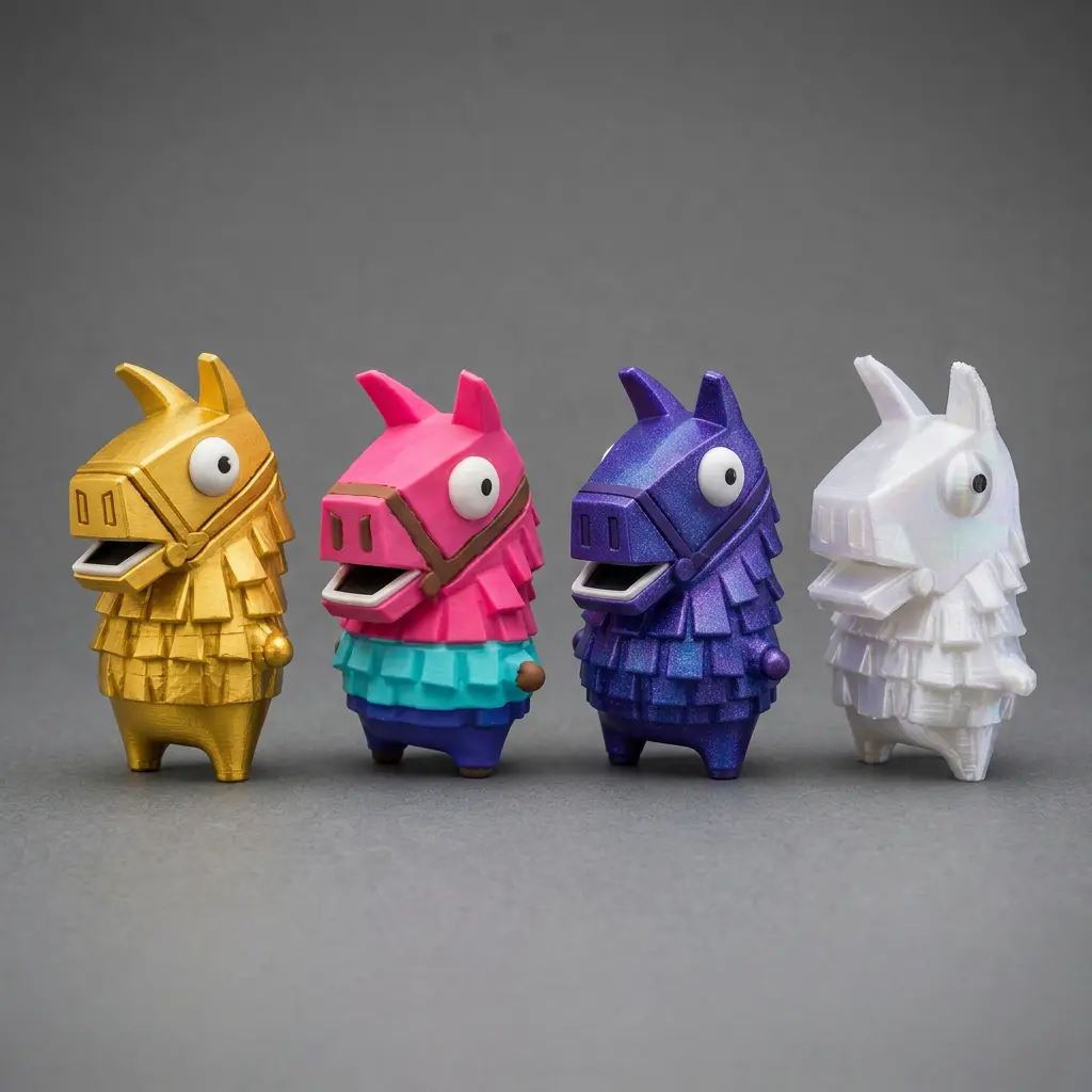 Llama Sprite Collectible Figurine - 3D-Printed PLA Plastic Art Toy for Collectibles Enthusiasts