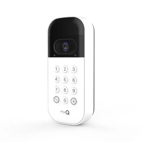 myQ Smart Garage Door Video Keypad with Wide-Angle Camera, Customizable PIN Codes, and Easy Access to Garage via MyQ App, Compatible with LiftMaster, Chamberlain, and Craftsman Openers. See & Control your Garage from anywhere.