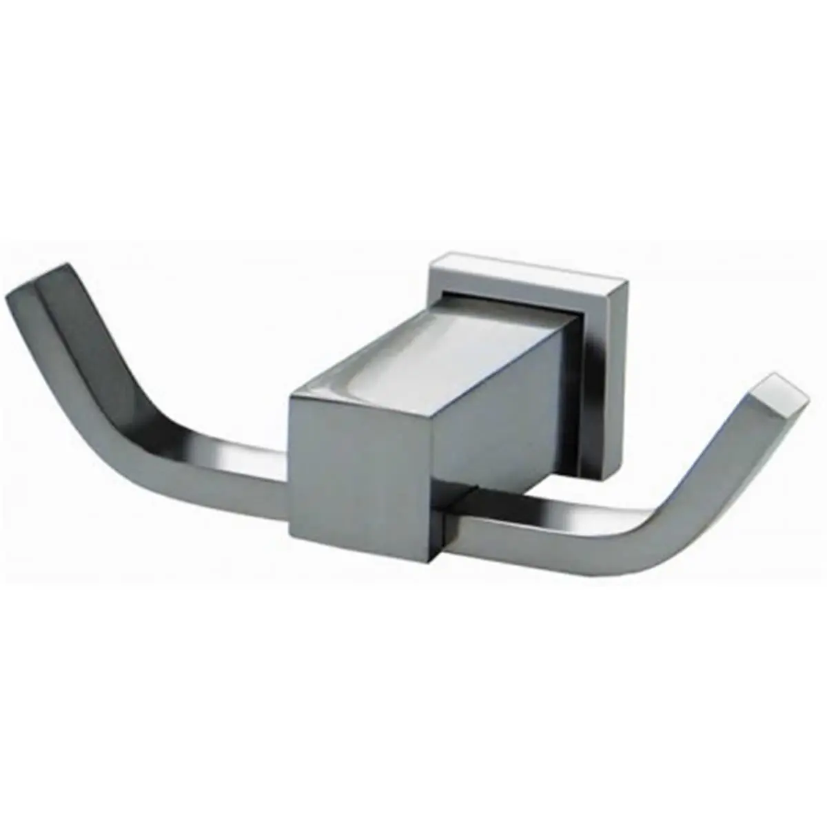 212 MAIN Decorative Double Robe Hook, Chrome-Finish Wall-Mount Double-Sided Bathroom Accessory for Bathroom Organization (Model 8204-01), Double Sided Hooks