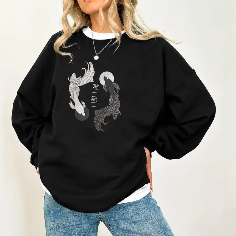 Betta Fish Satoru Gojo And Geto Anime Shirt , Jujutsu Kaisen Sweatshirt Betta Fish Tee Ying Yang Shirt Anime Gift Gift for Her Gift for Him | Unisex Tee To Match Sneaker